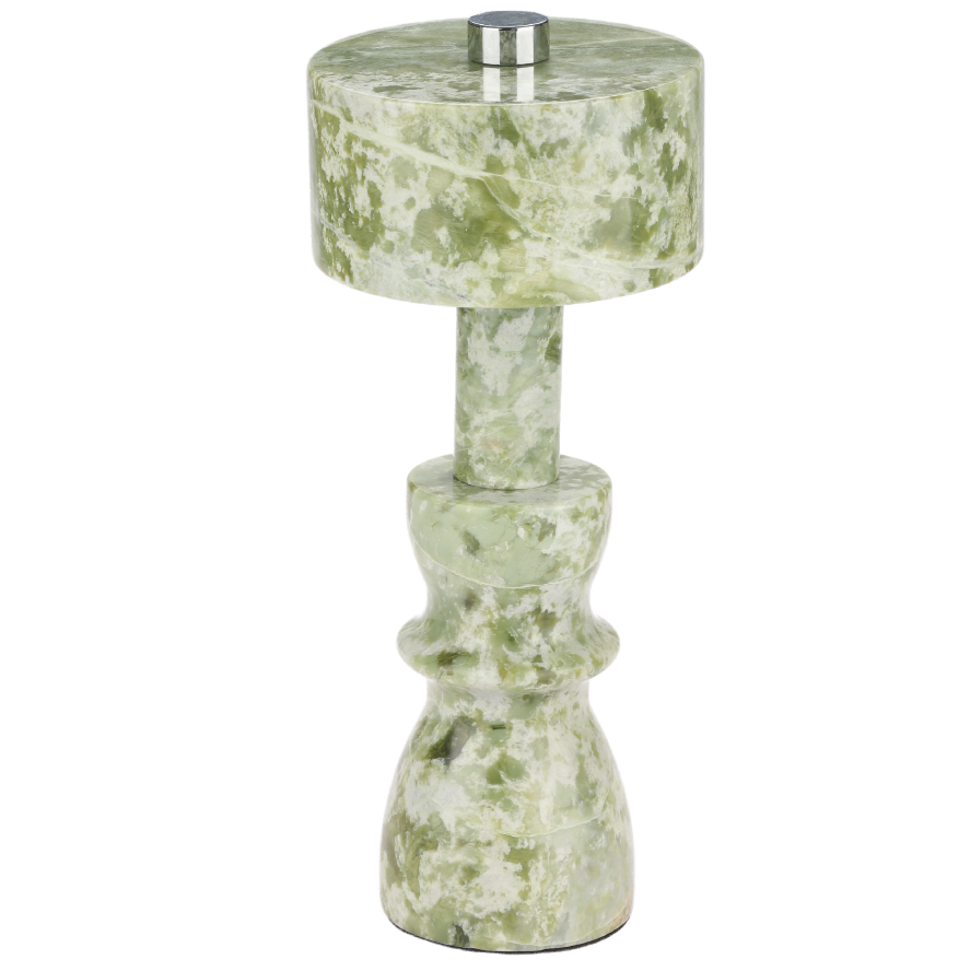 Green high  cylindrical rechargeable  desk lamp