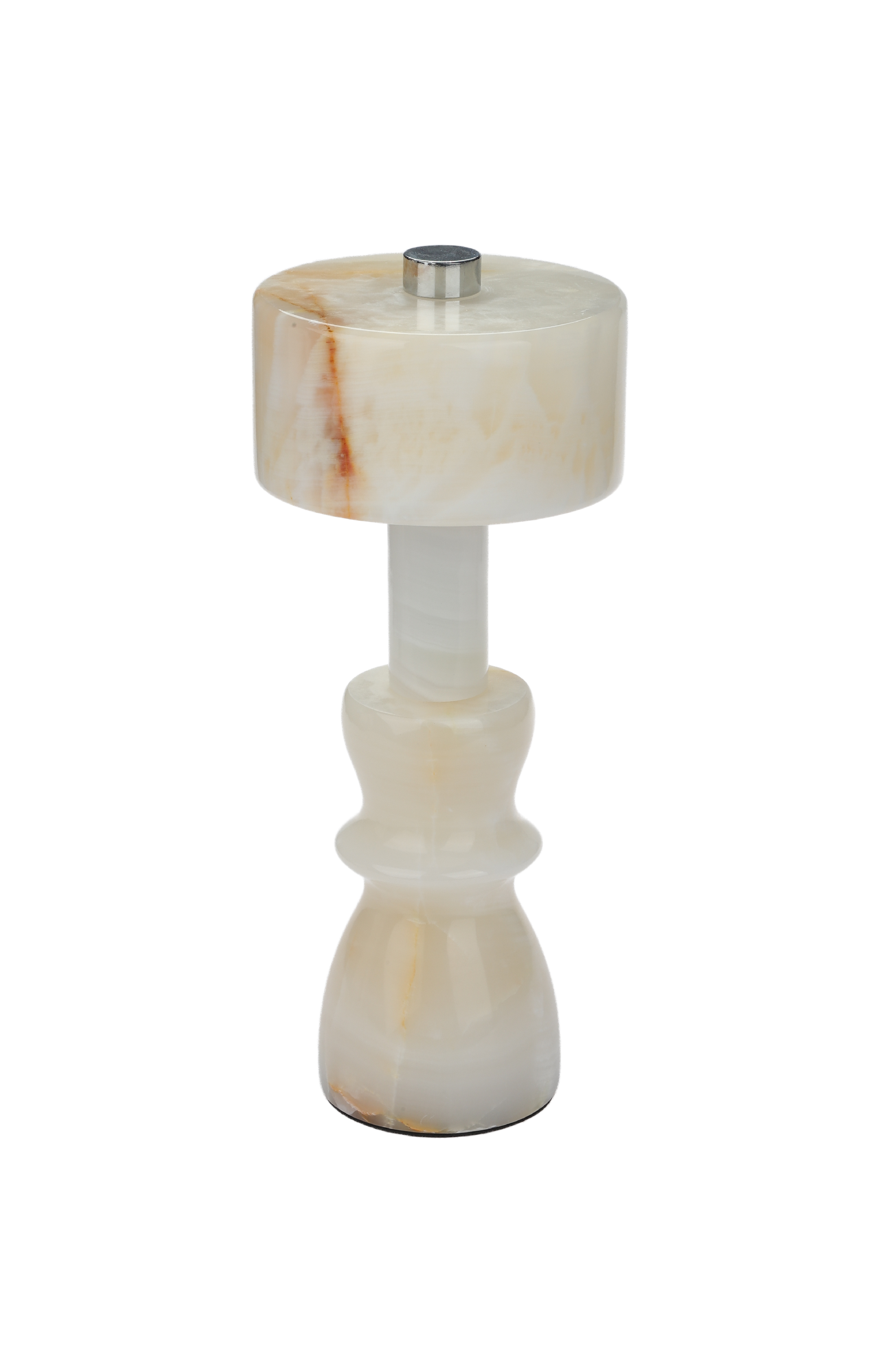 Jade cylindrical  rechargeable desk lamp