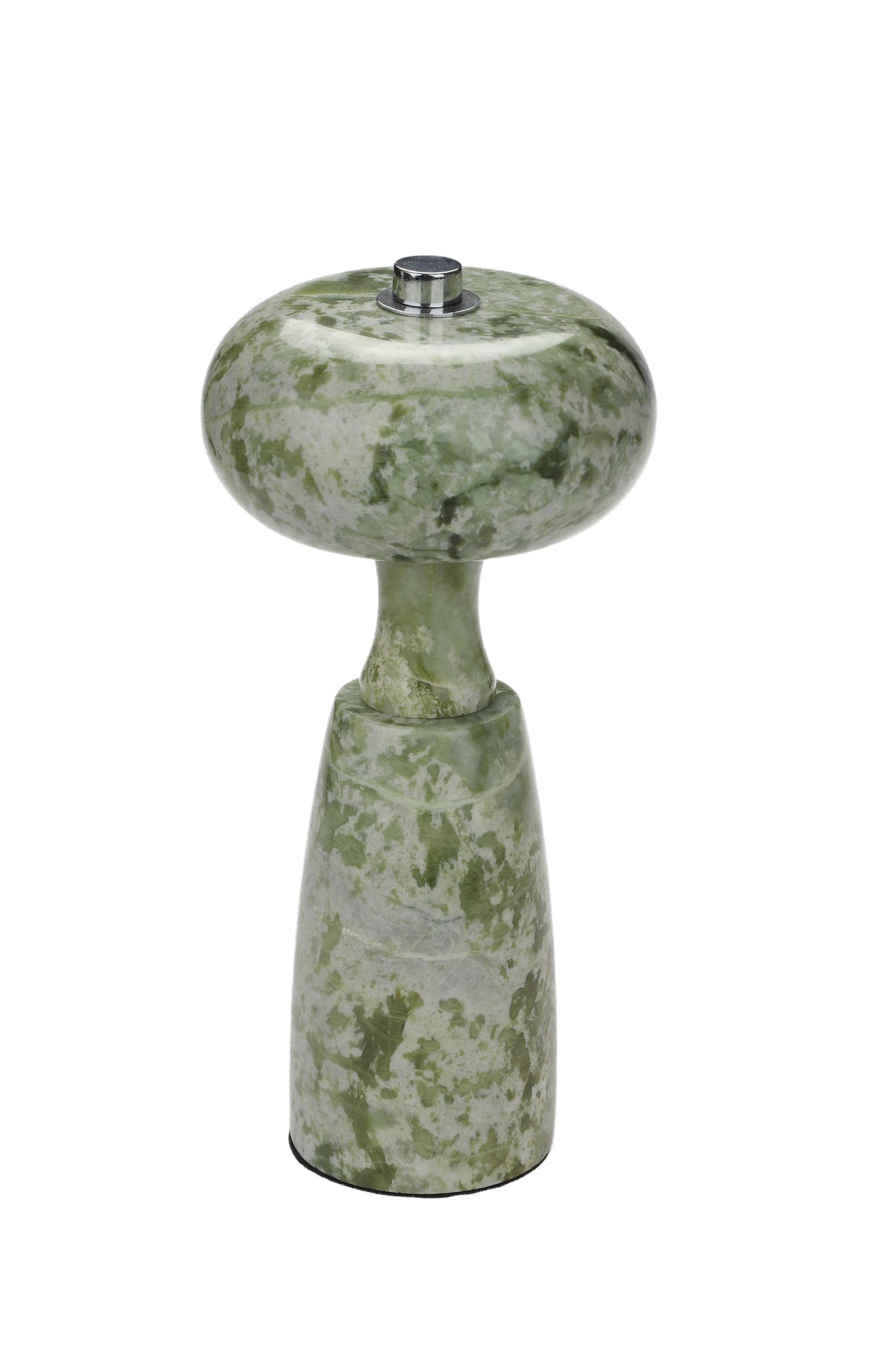 Deep green round head rechargeable desk lamp