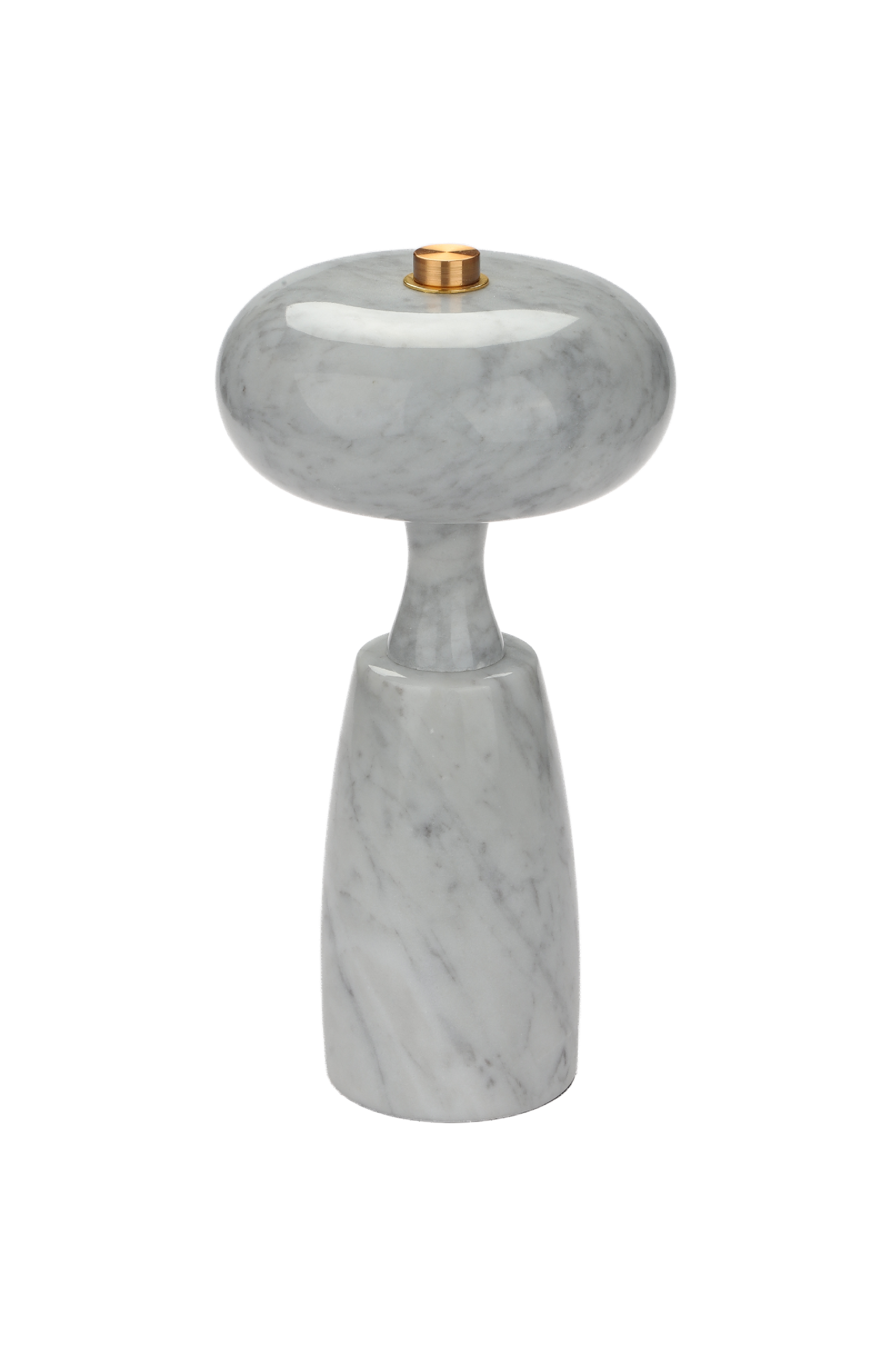 White round head rechargeable desk lamp