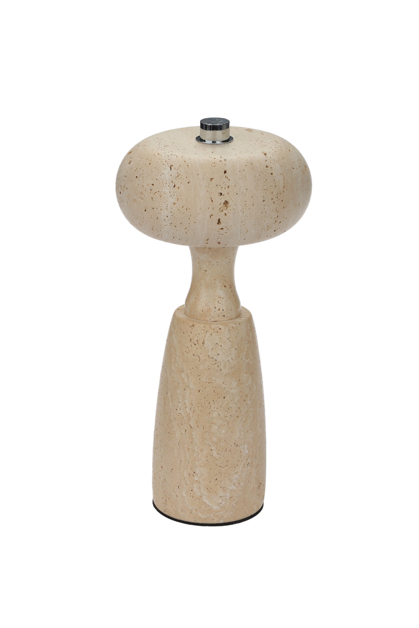 Beige round head rechargeable desk lamp